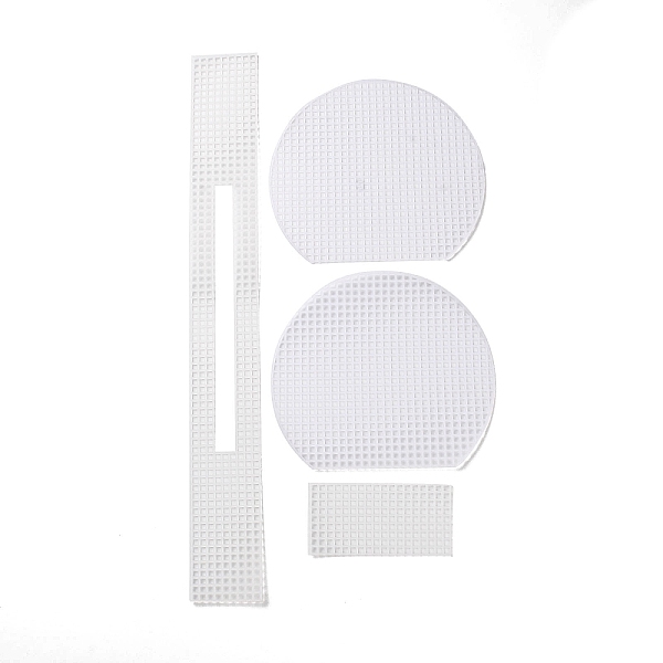 

PandaHall Shell Shaped Plastic Mesh Canvas Sheets, Bag Bottom Shaper Pads, Purse Making Template, for Yarn Crochet, Embroidery Craft, White...