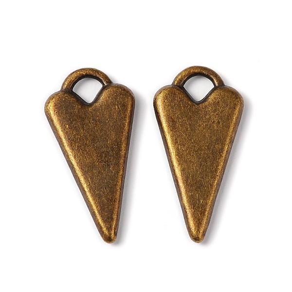 

PandaHall Tibetan Style Alloy Pendants, Heart, Cadmium Free & Nickel Free & Lead Free, Antique Bronze, 22x11x3mm, Hole: 3mm Alloy Heart