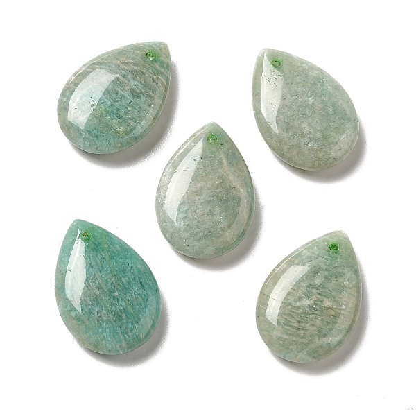 

PandaHall Natural Amazonite Pendants, Teardop Charms, 25x17.5x5.5~6.5mm, Hole: 1.2~1.5mm Amazonite Teardrop