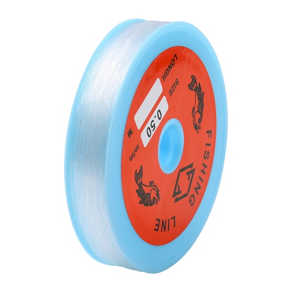 

PandaHall Transparent Fishing Thread Nylon Wire, Clear, 0.5mm, about 98.42 yards(90m)/roll Nylon Clear