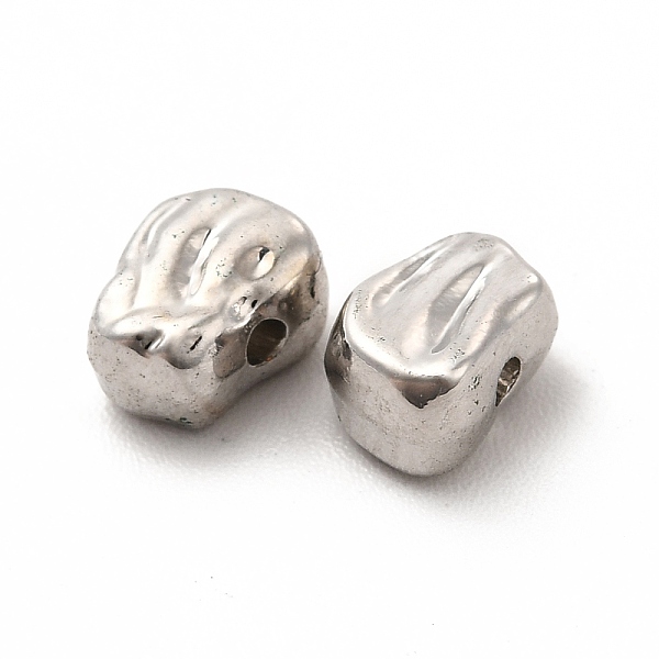 

PandaHall Alloy Beads, Long-Lasting Plated, Cadmium Free & Lead Free, Irregular Shape, Platinum, 6.5x5x4mm, Hole: 1mm Alloy Others
