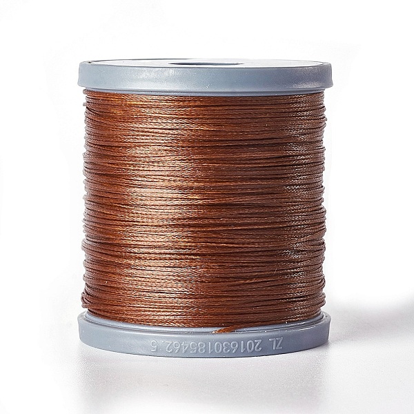 

PandaHall Waxed Polyester Cord, Micro Macrame Cord, Bracelets Making Cord, for Leather Projects, Handcraft, Bookbinding, Flat, Saddle Brown...