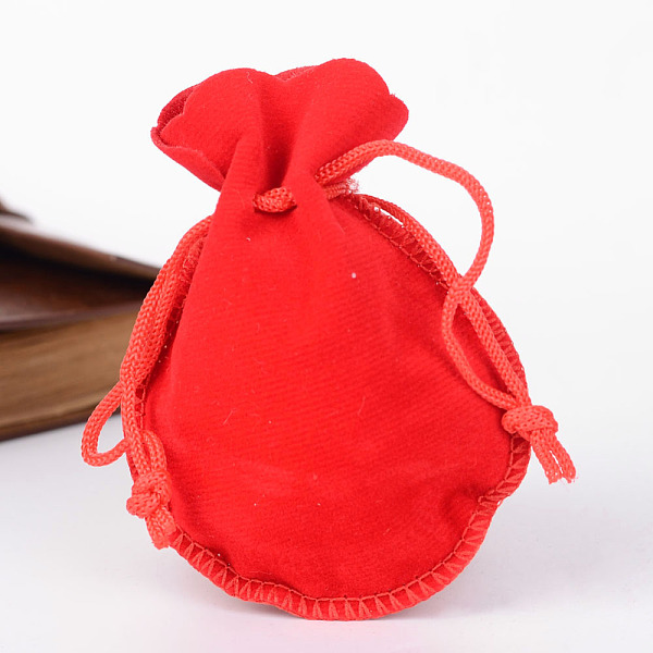 

PandaHall Gourd Velvet Bags, Red, 12x9cm Velvet Red