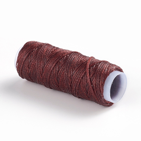 

PandaHall Waxed Polyester Cord, for Jewelry Making, Brown, 0.8mm, about 30m/roll Waxed Polyester Cord Flat Brown
