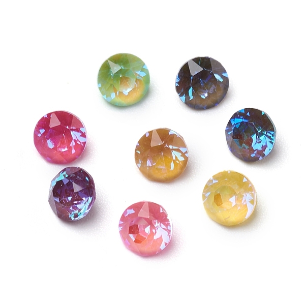 

PandaHall K9 Glass Rhinestone Cabochons, Mocha Fluorescent Style, Pointed Back, Diamond, Mixed Color, 4.1x2.5mm Glass Rhinestone Diamond..., Multicolor