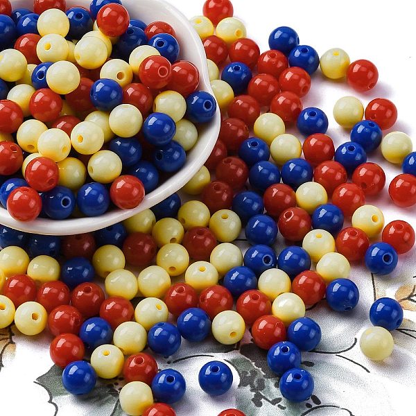 Opaque Acrylic Beads - image