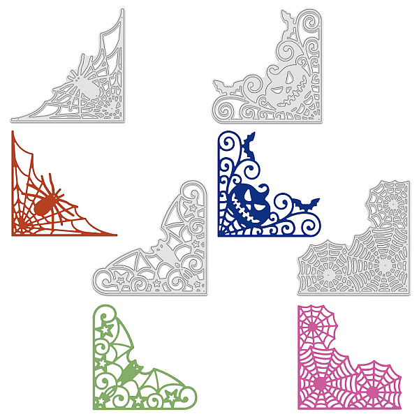 

PandaHall GLOBLELAND 4Pcs 4 Styles Carbon Steel Cutting Dies Stencils, for Halloween DIY Scrapbooking/Photo Album, Decorative Embossing DIY...
