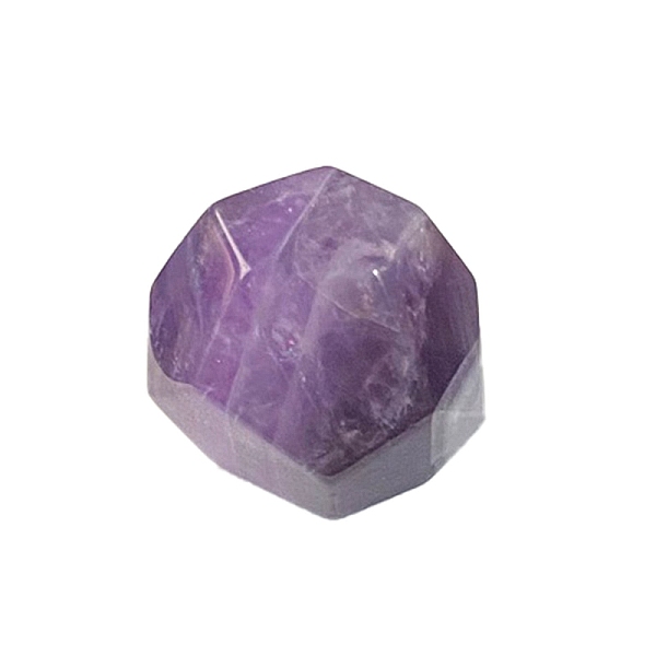 Natürliche Amethyst-Polygonfiguren-Statuen Für Die Dekoration Des Schreibtischs Zu Hause