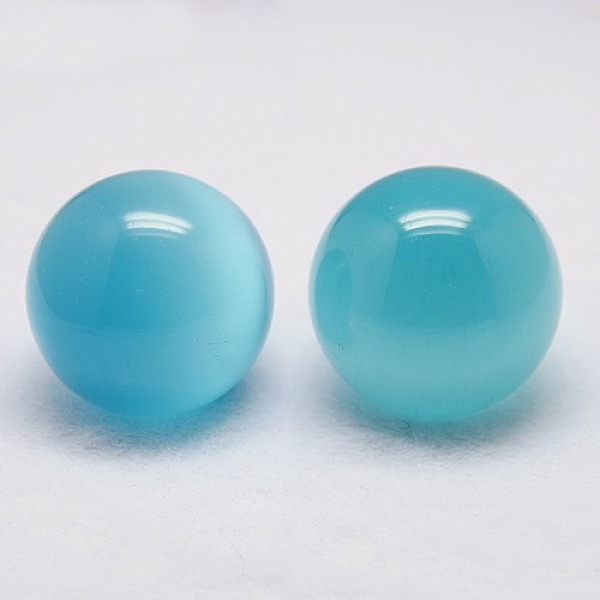 

PandaHall Cat Eye Sphere Ball Display Decoration, with Wood Base, Home Decoration, Sky Blue, 38~40mm, Display Bases For Gemstone: 30x12mm...
