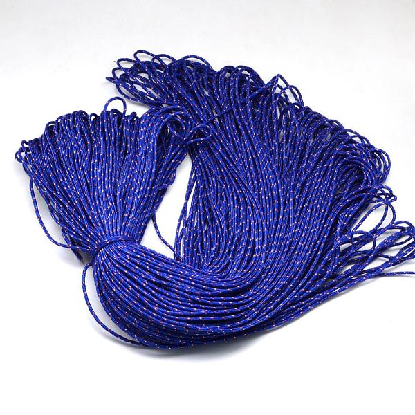 

PandaHall Polyester & Spandex Cord Ropes, 1 Inner Core, Blue, 2mm, about 109.36 yards(100m)/bundle Polyester Blue