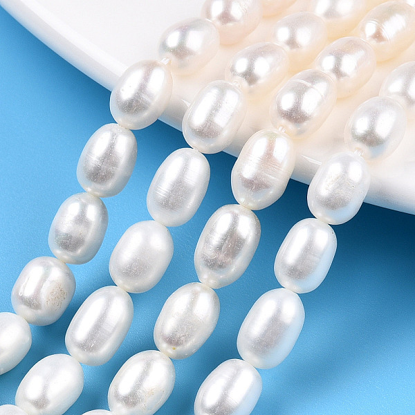 

PandaHall Natural Cultured Freshwater Pearl Beads Strands, Rice, Seashell Color, 7~11.5x6~6.5mm, Hole: 0.7~0.8mm, about 38~45pcs/strand...