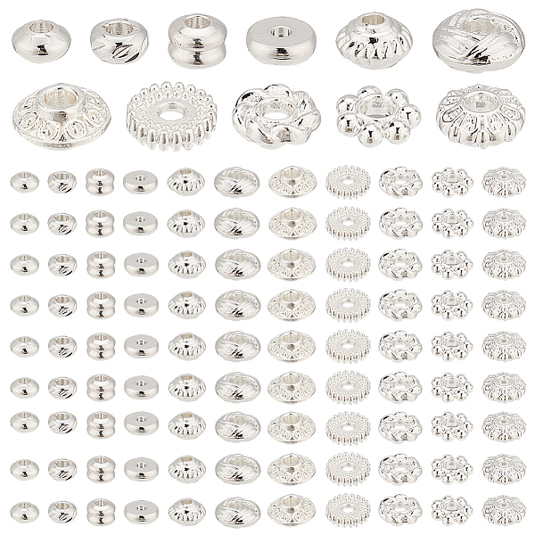 Pandahall Elite 110 Stück 11 Stile Abstandsperlen Aus Legierung Und Messing