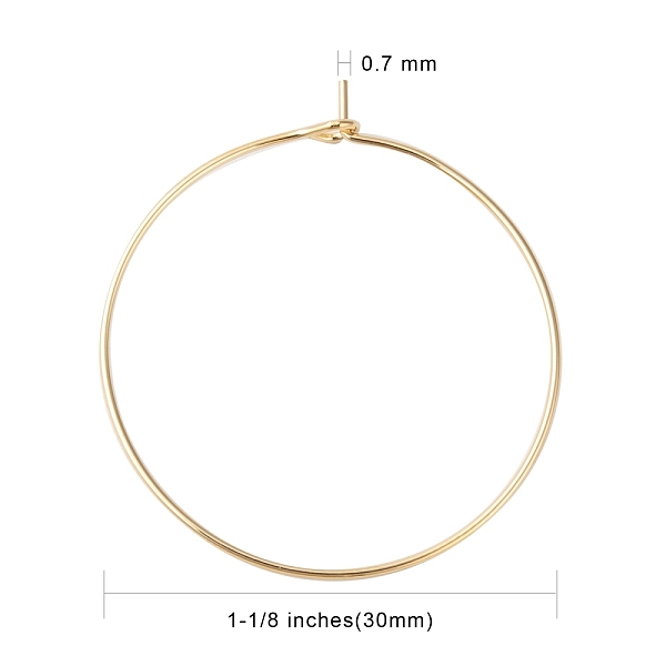 

PandaHall 316 Surgical Stainless Steel Wine Glass Charms Rings, Hoop Earring Findings, DIY Material for Basketball Wives Hoop Earrings, Real...