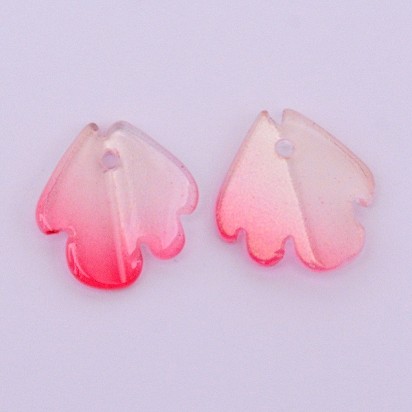 

PandaHall Handmade Lampwork Pendants, Peony Petal, Camellia, 16x15x4.5~5.5mm, Hole: 1.2mm Lampwork Petaline Pink