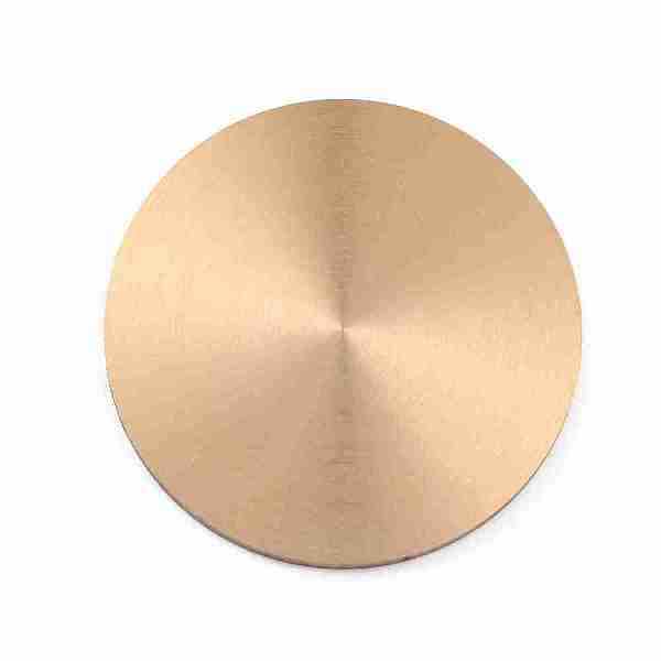 

PandaHall Blank Steel Discs, Flat Round Steel Sheet, Steel Marking Material, for Hand Held Embossed Plier Seals, Golden, 4.2x0.2cm Steel