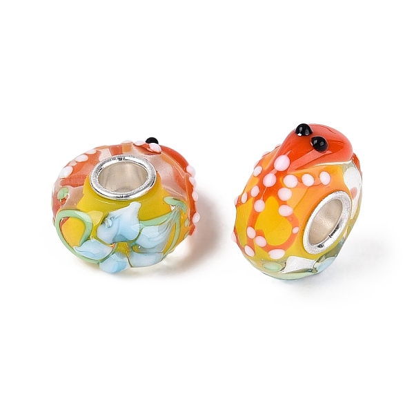 3D Lampwork Brass Core European Beads 3D Lampwork Brass Core European Beads