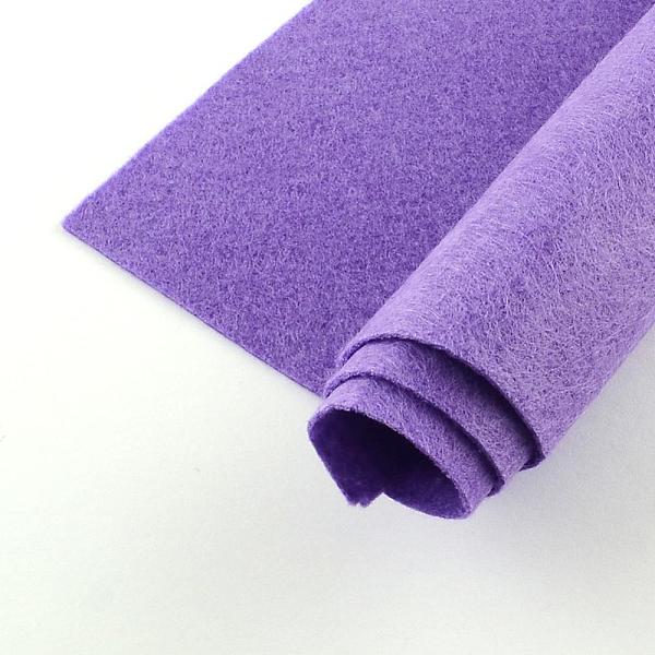 

PandaHall Non Woven Fabric Embroidery Needle Felt for DIY Crafts, Square, Medium Purple, 298~300x298~300x1mm, about 50pcs/bag Cloth Purple