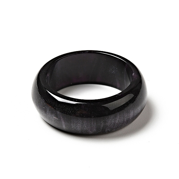 Resin Plain Band Finger Ring For Women