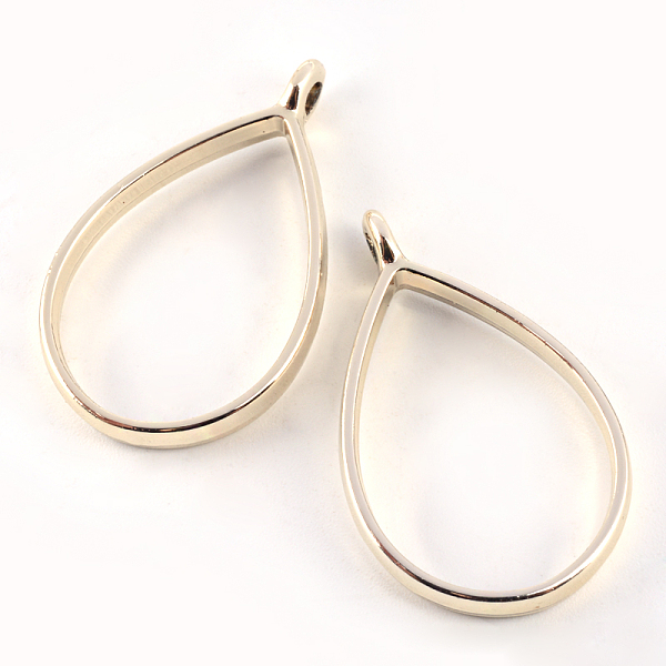 

PandaHall Rack Plating Alloy Teardrop Open Back Bezel Pendants, For DIY UV Resin, Epoxy Resin, Pressed Flower Jewelry, Cadmium Free & Nickel...