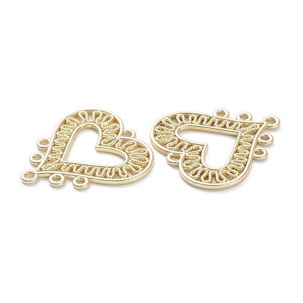 

PandaHall Alloy Chandelier Components Links, Heart, Lead Free & Cadmium Free, Golden, 28x26.5x1.5mm, Hole: 1.4~1.6mm Alloy Heart