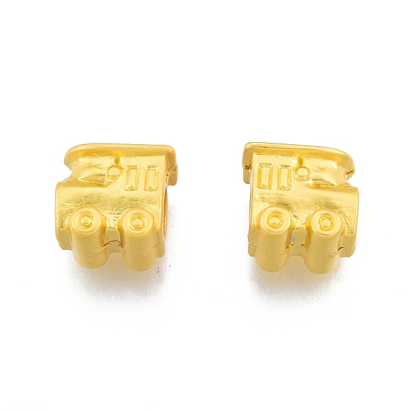 

PandaHall Alloy European Beads, Large Hole Beads, Train, Matte Gold Color, 10x10.5x8.5mm, Hole: 4.5mm Alloy Others