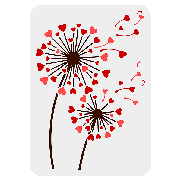 

PandaHall Plastic Drawing Painting Stencils Templates, for Painting on Scrapbook Fabric Tiles Floor Furniture Wood, Rectangle, Dandelion...