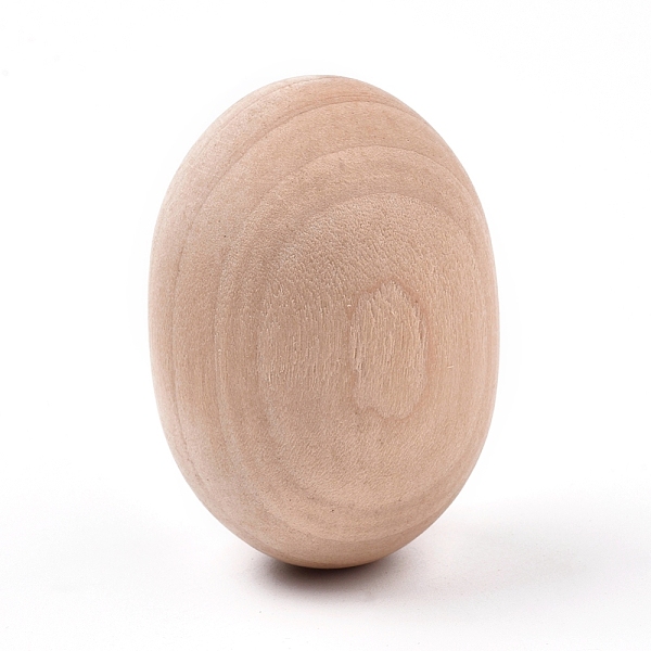 

PandaHall Unfinished Blank Wooden Easter Craft Eggs, DIY Wooden Crafts, BurlyWood, 60x42mm Wood Orange
