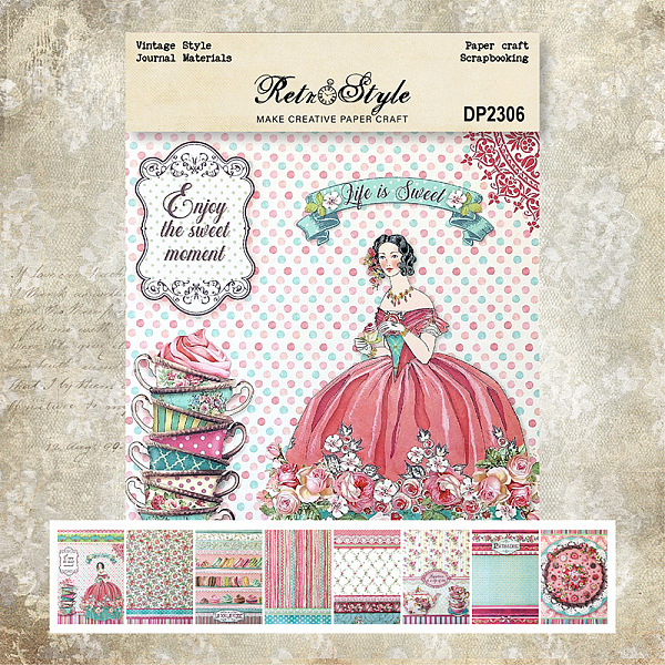 

PandaHall 8 Sheets A5 Scrapbook Paper Pads, for DIY Album Scrapbook, Background Paper, Diary Decoration, Pale Violet Red, 145x210mm Paper...