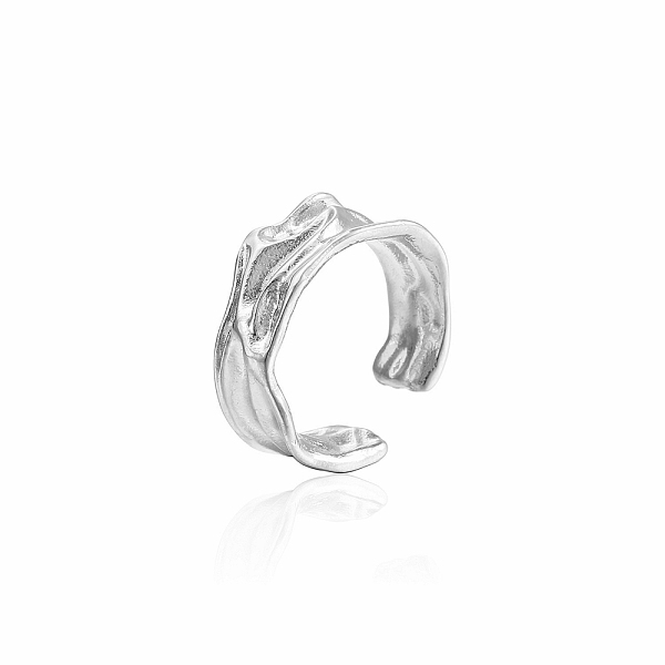 

PandaHall Stainless Steel Open Ring for Men Women Stainless Steel