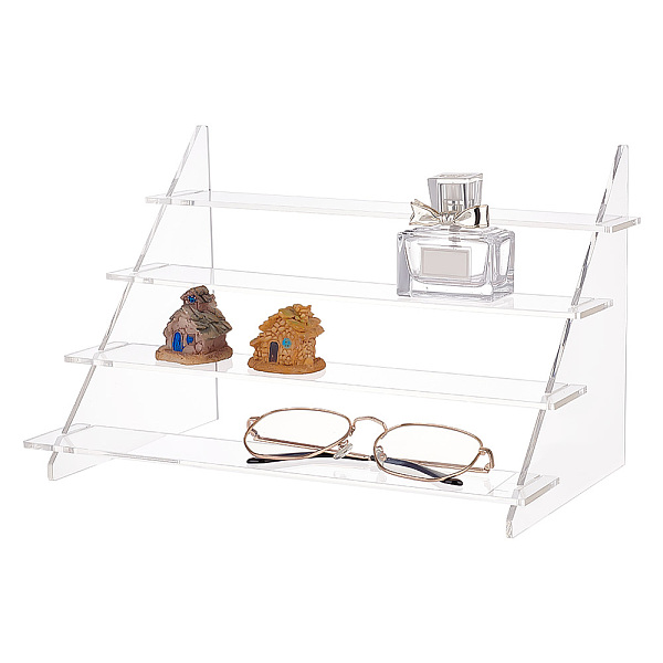 

PandaHall 4-Tier Assembled Transparent Acrylic Organizer Display Risers, for Action Figures, Cosmetic, Favor Goods Storage, Clear, Finish...