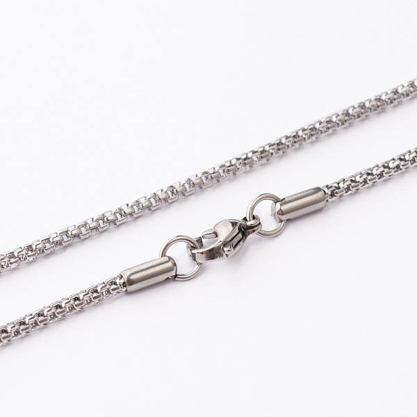 201 Stainless Steel Box Chains Necklaces