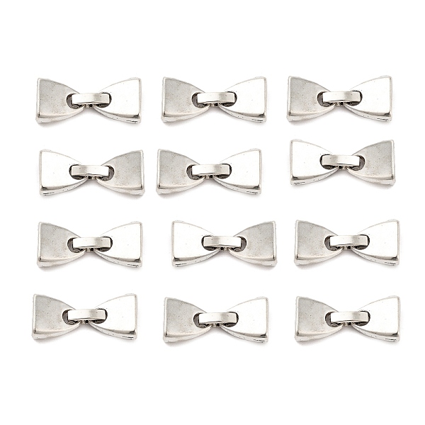 

PandaHall Tibetan Style Alloy Fold Over Clasps, Cadmium Free & Lead Free, Antique Silver, 28x13x5mm, Hole: 4mm Alloy