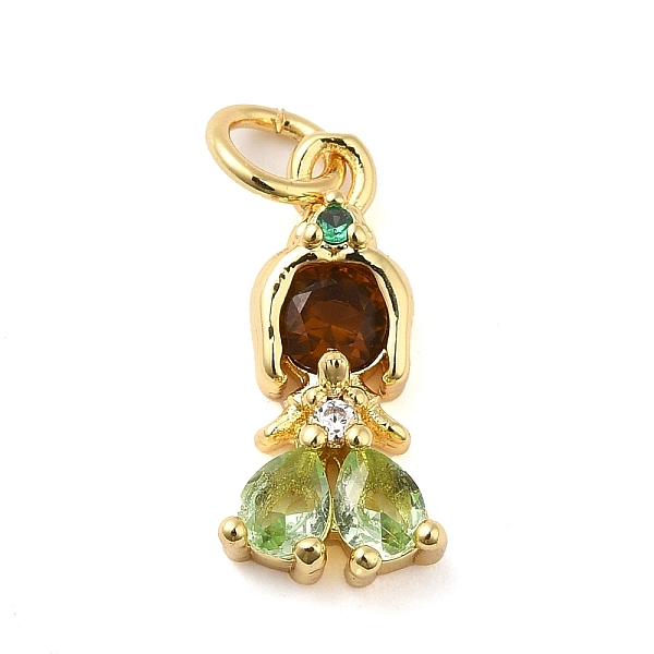 

PandaHall Rack Plating Brass with Cubic Zirconia Pendants, Long-Lasting Plated, Cadmium Free & Lead Free, Real 18K Gold Plated..., Multicolor