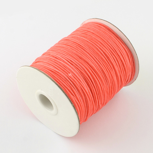 

PandaHall Nylon Thread, Tomato, 1.5mm, about 120.29 yards(110m)/roll Nylon Red