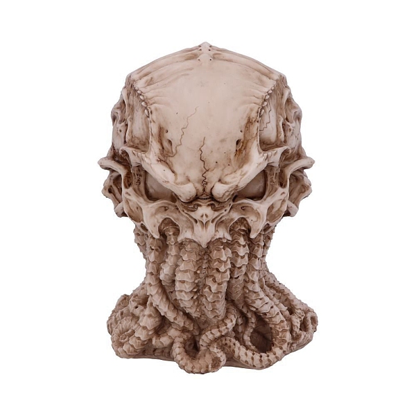 

PandaHall Resin Skull Octopus Figurines Ornaments, Home Decoration, Old Lace, 105x105x150mm Resin Octopus