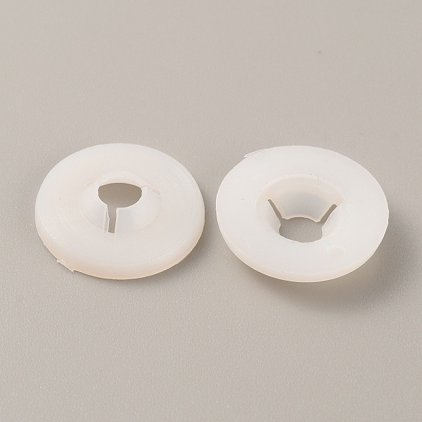 

PandaHall Plastic Doll Eye Nose Round Gaskets, Animal Doll Safety Eye Nose Washers for DIY Craft Doll Making, Floral White, 20x4.3mm, Hole...