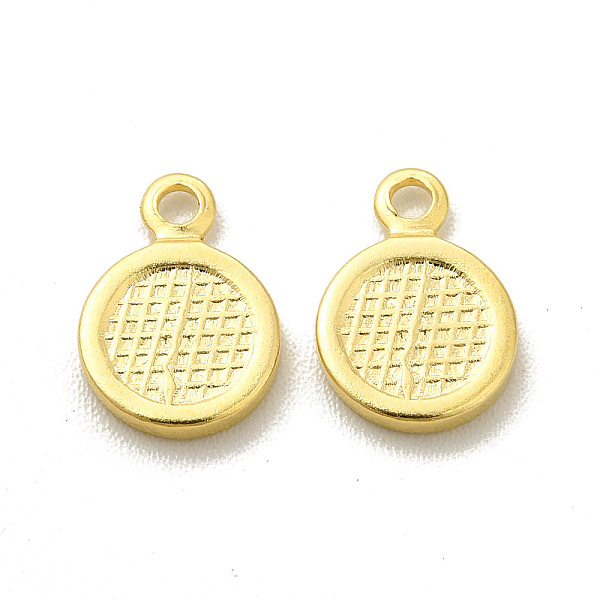 

PandaHall Brass Charms, Cadmium Free & Lead Free, Long-Lasting Plated, Flat Round Charm, Real 24K Gold Plated, 9x6.5x1mm, Hole: 1mm Brass...