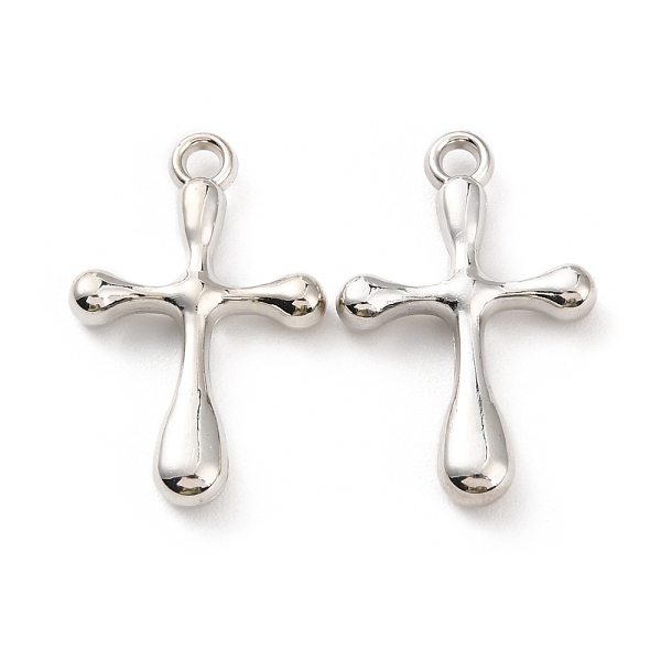 

PandaHall CCB Plastic Pendants, Cross Charm, Platinum, 35x22.5x5.5mm, Hole: 2.7mm Plastic Cross
