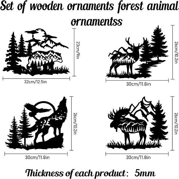 Wohndekorationen Aus MDF-Holz Im Origami-Stil