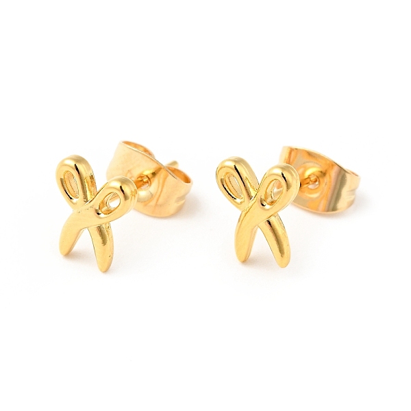 

PandaHall 304 Stainless Steel Tiny Scissor Stud Earrings with 316 Stainless Steel Pins for Women, Golden, 8x6.5mm, Pin: 0.6mm 304 Stainless...