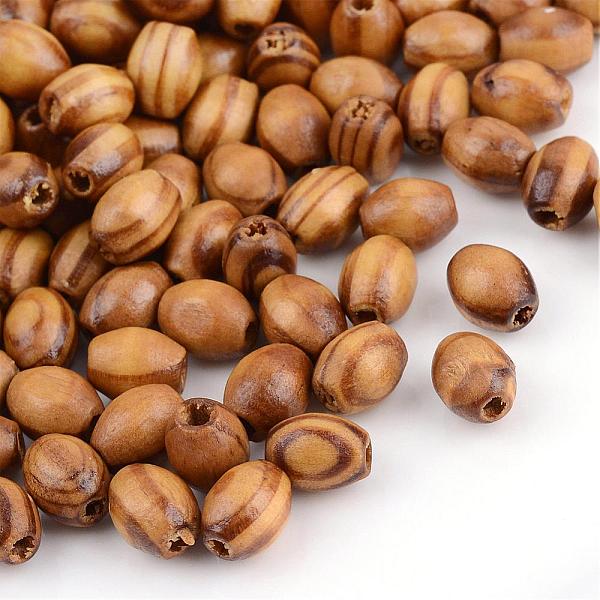 

PandaHall Natural Wood Beads, Dyed, Oval, Saddle Brown, 8.5x6.5mm, Hole: 2mm, about 8000pcs/1000g Pine Wood Oval Brown