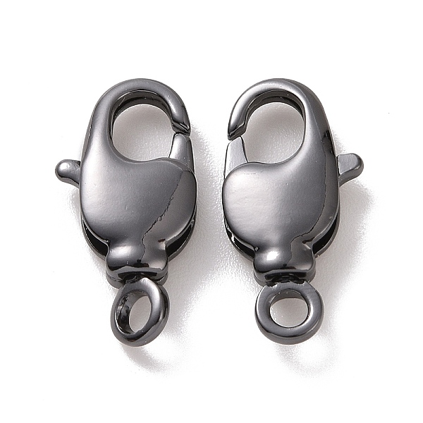 

PandaHall Brass Swivel Lobster Claw Clasps, Swivel Snap Hook, Long-Lasting Plated, Gunmetal, 12x6x2.8mm, Hole: 1.4mm Brass