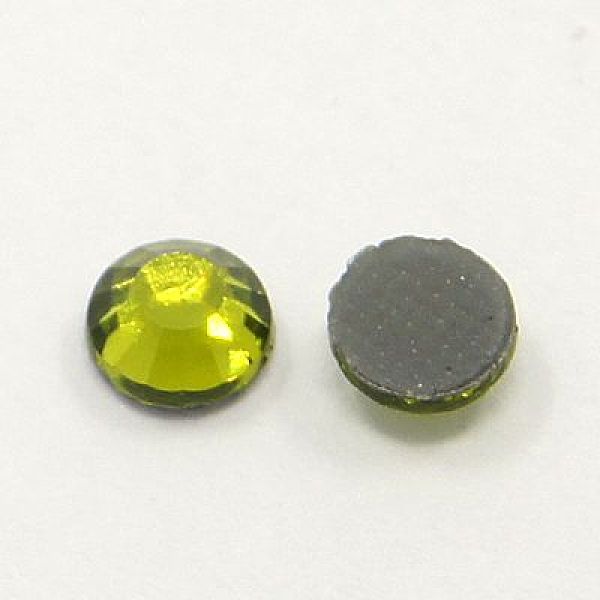 

PandaHall Glass Hotfix Rhinestone, Grade AA, Flat Back & Faceted, Half Round, Olivine, SS10, 2.7~2.8mm, about 1440pcs/bag Glass Rhinestone..., Green