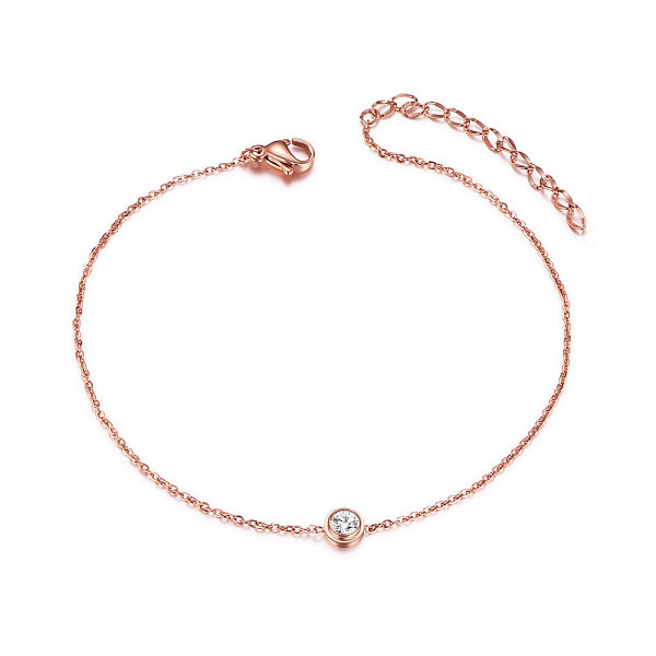 Tobillera shegrace classic 925 de plata de ley