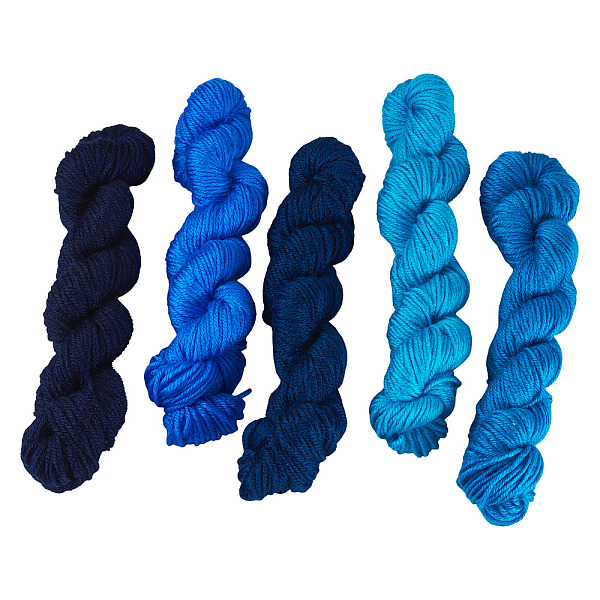 5 Skeins 5 Colors Light Acrylic Fiber Yarn
