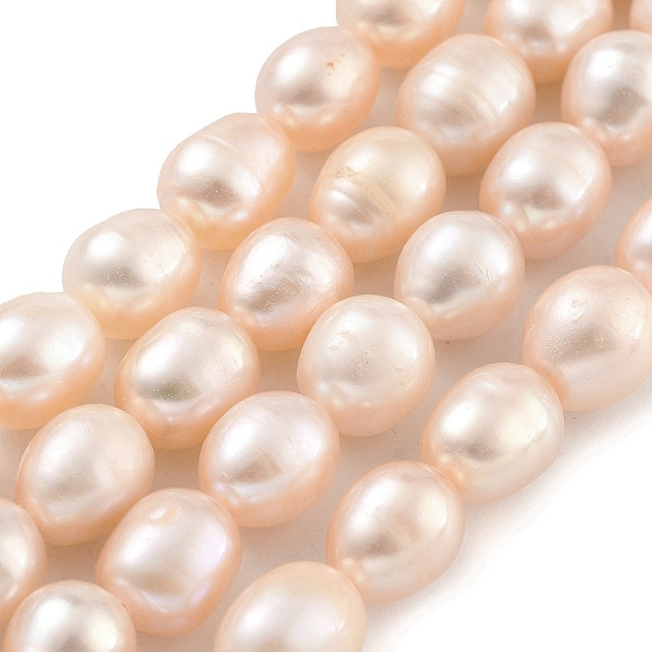

PandaHall Natural Cultured Freshwater Pearl Beads Strands, Rice, Grade 2A, Light Coral, 7~8mm, Hole: 0.6mm, about 21~22pcs/strand...