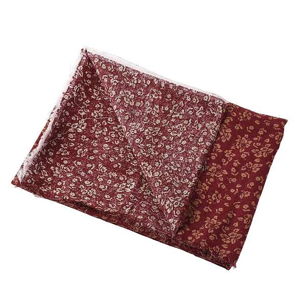 Tissu imprimé à motifs floraux en coton et lin