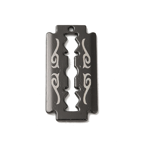 

PandaHall Alloy Pendant, Blade, Gunmetal, 38x18.5x1.5mm, Hole: 1.5mm Alloy Others