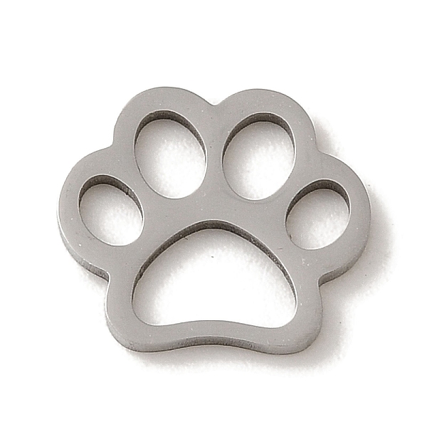 

PandaHall 201 Stainless Steel Charms, Laser Cut, Dog Paw Print Charm, Stainless Steel Color, 11x12x1mm, Hole: 2~2.5x3~3.5mm 201 Stainless...