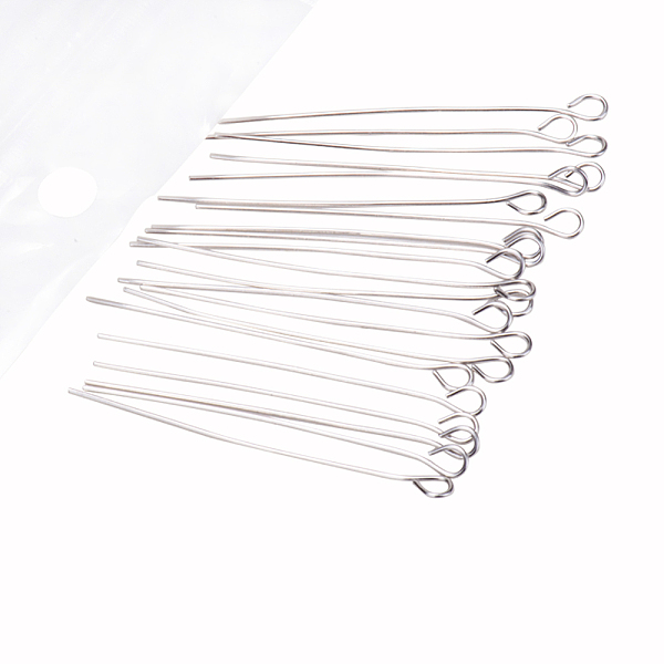 

PandaHall About 205 Pcs 304 Stainless Steel Head Pins Findings Eye Pin Length 1.5 Inch 23-Gauge for Jewelry Making 304 Stainless Steel